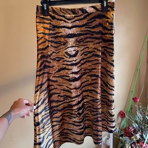 Tiger Striped Maxi Skirt Brand New